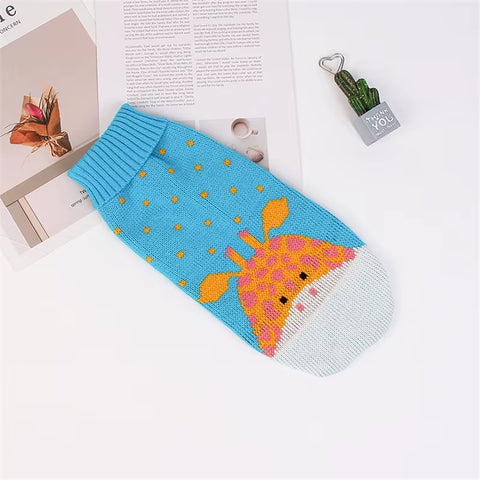 Cute Pet Dog Sweater for Small Dogs Winter Warm Puppy Cat Clothes Dachshund Pullover Mascotas Costume Clothing Roupa Cachorro