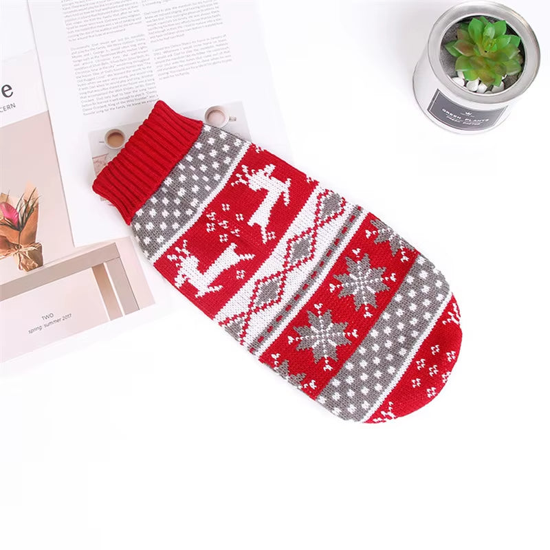 Cute Pet Dog Sweater for Small Dogs Winter Warm Puppy Cat Clothes Dachshund Pullover Mascotas Costume Clothing Roupa Cachorro