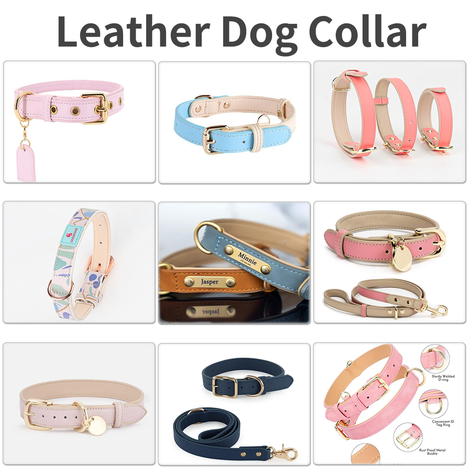 No Pull Heavy Duty Leather Dog Harness