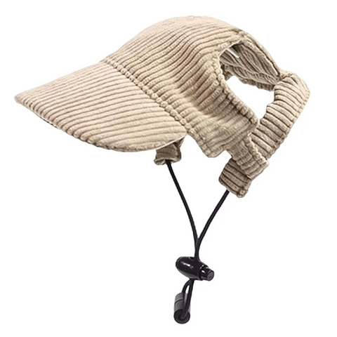 Classy-Sun Protection Hat Adjustable Pet Cat Dog Sun Visor with Ear Holes for Puppies Medium and Large Dogs
