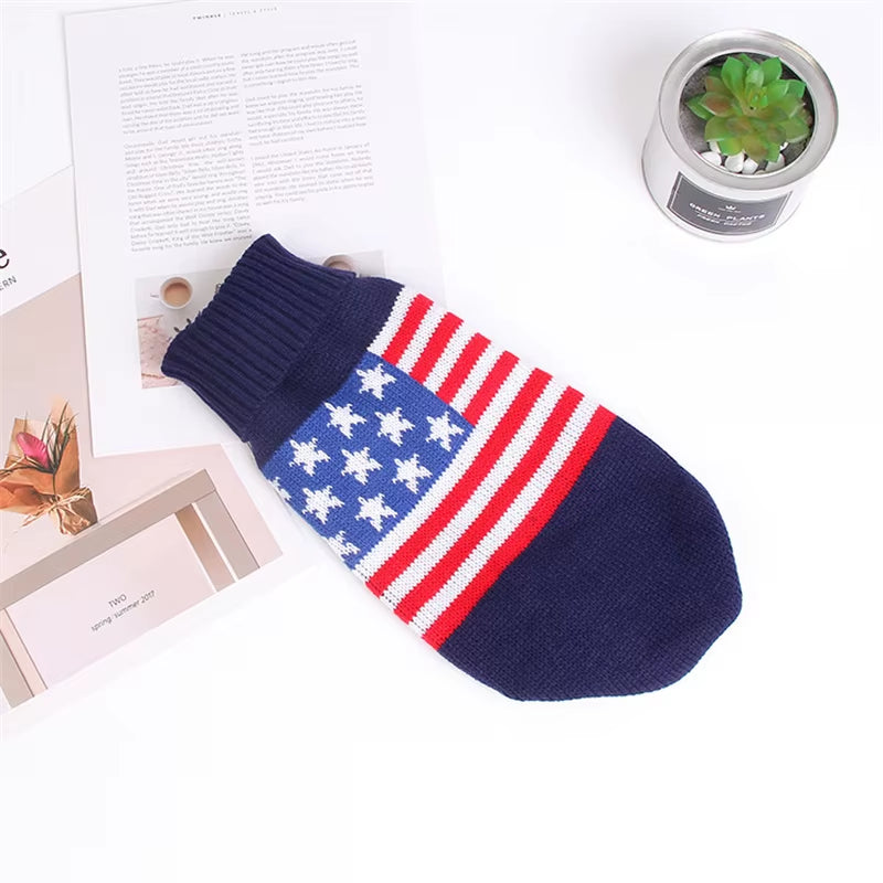 Cute Pet Dog Sweater for Small Dogs Winter Warm Puppy Cat Clothes Dachshund Pullover Mascotas Costume Clothing Roupa Cachorro